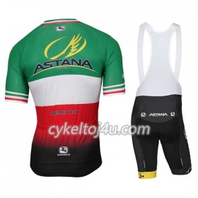 Cykeltrøje + Cykelshorts 2017 Astana Pro Team Italien Mesterskaber Dame